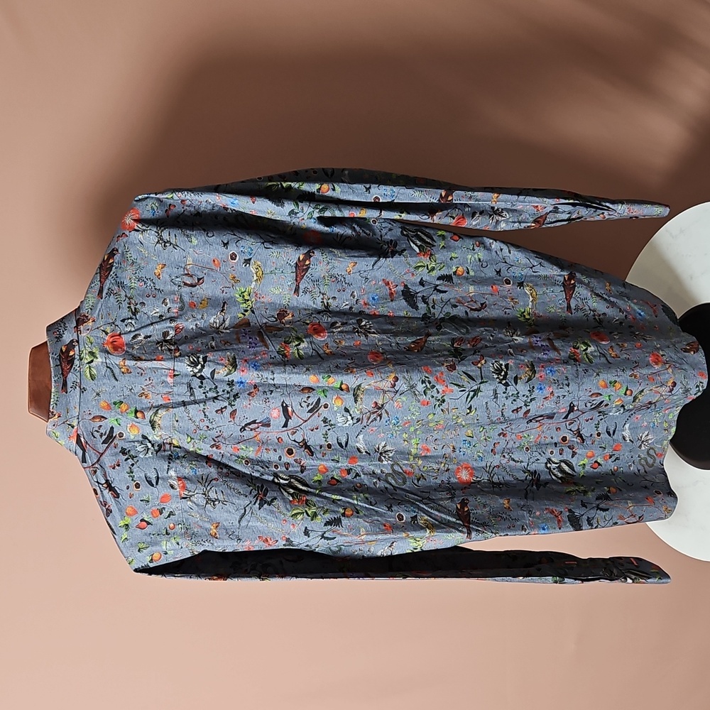 Men's Multicolor MACEOO Floral Button Down Shirt - Picture 2 of 8